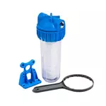 Колба магистрального фильтра 10" Unipump CFC-10K (резьба 1") с картриджем_1