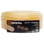 Шланг ПВХ поливочный армированный 3х-слойный Вихрь Силикон 3/4", 19мм (бухта 25м)_1