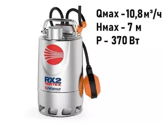 Погружной дренажный насос Pedrollo RXm 2/20-VORTEX_1