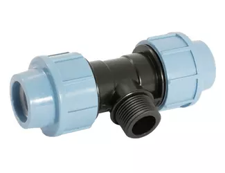 ПНД тройник с наружной резьбой 40х1 1/4"х40 Unipump_1