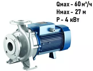 Консольно-моноблочный насос Pedrollo F 50/160C-INOX_1