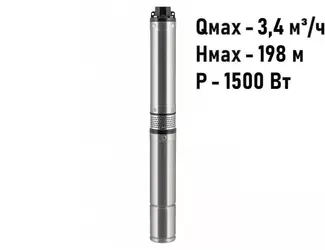 Погружной скважинный насос Unipump ЭЦВ 4-2-130 (каб. 1,5м)_1