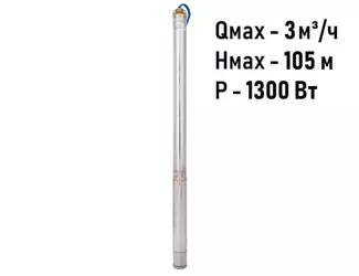Погружной скважинный насос Aquario ASP1.5C-85-75 (кабель 60м)_1