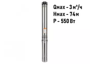 Скважинный насос Vector Pump SP3" 0.5-55 (50/75) кабель 40м_1