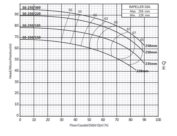 Консольно-моноблочный насос Purity PSTC 50-250/150 (с контрфланцами)_2