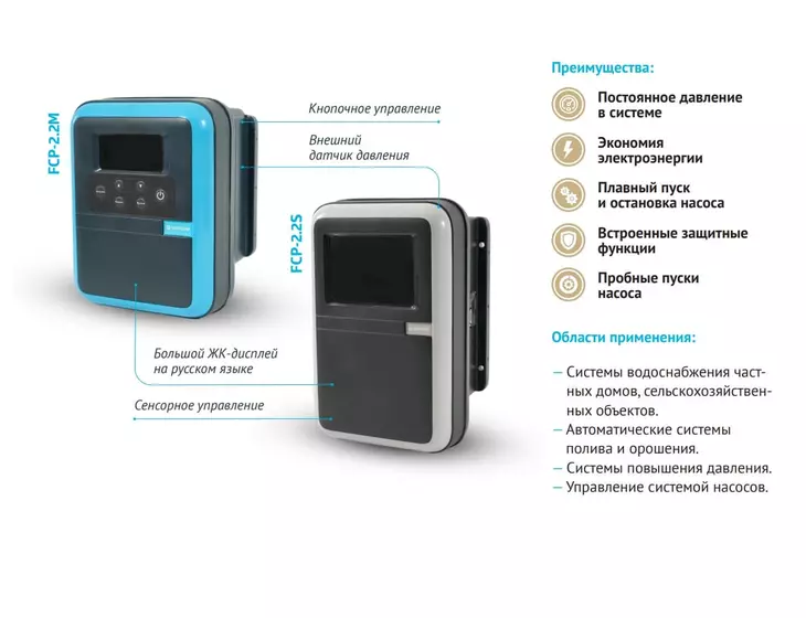 Частотный преобразователь Unipump FCP-2.2M (вход-1ф, выход 1ф/3ф)_9