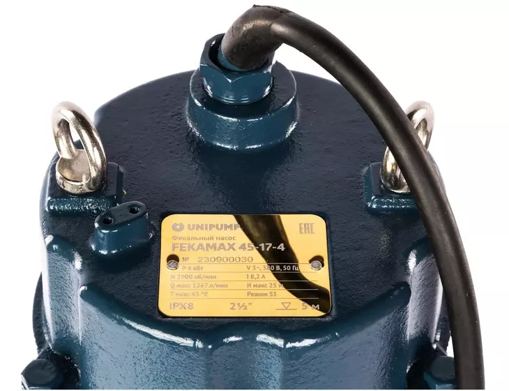 Фекальный насос с измельчителем Unipump FEKAMAX 45-17-4_3