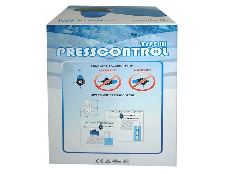 Блок автоматики Aquario PRESSCONTROL TYPE-3 1.5-3.4 атм (однопороговый)_15