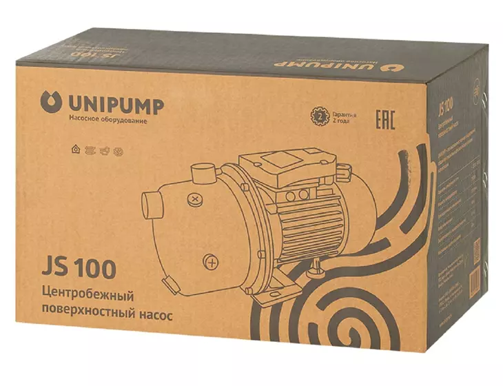 Центробежный поверхностный насос Unipump JS 100_4