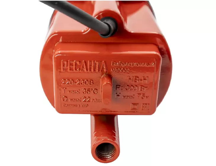 Вибрационный насос Ресанта НВ-10Н кабель 10м (нижний забор)_4