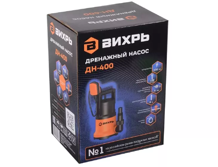 Погружной дренажный насос Вихрь ДН-400_9