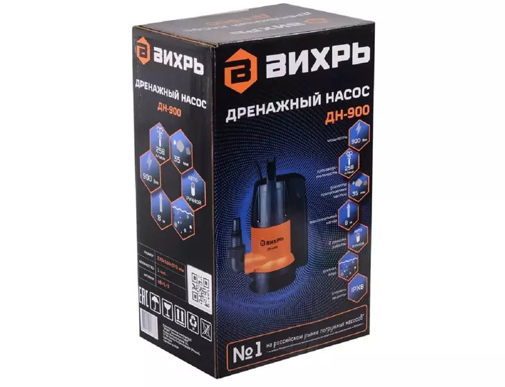 Погружной дренажный насос Вихрь ДН-900_15